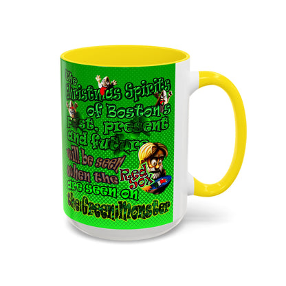 christmas spirits of boston - Accent Mug (logo green)