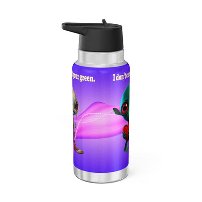 I don't care that your grey - Gator Tumbler, 32oz  (purple-pink wave)