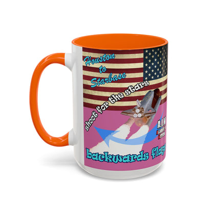 shoot for the stars - Accent Mug (light pink)