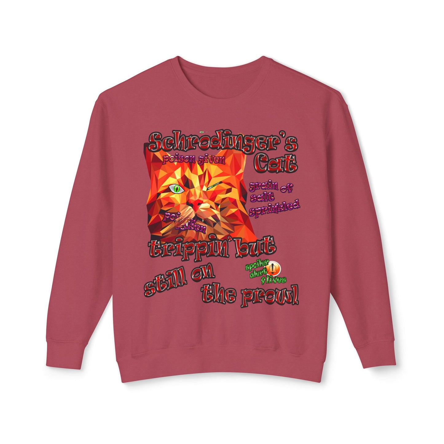 schrodinger's cat - Unisex Lightweight Crewneck Sweatshirt