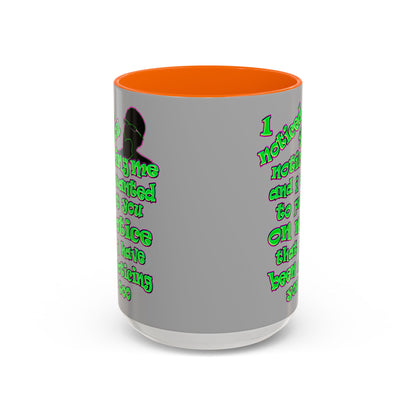 noticed you noticing - Accent Mug (light grey)