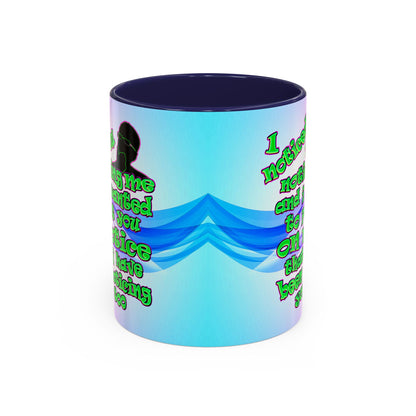 noticed you noticing - Accent Mug (light blue-pink wave)