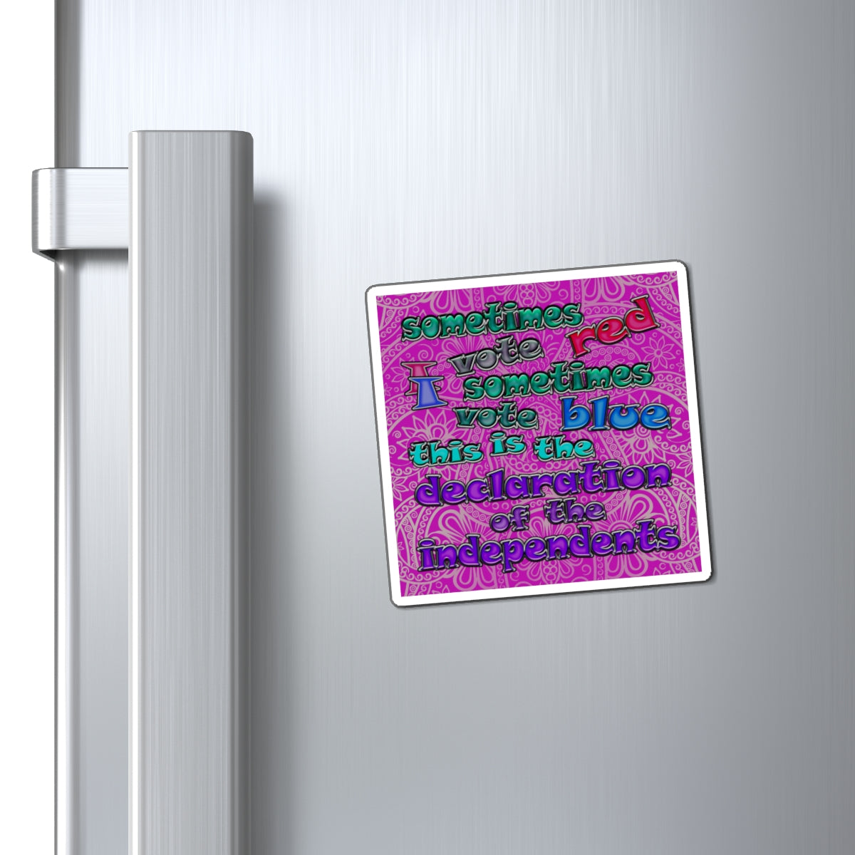 declaration of the independents - Magnets - (pink swirl)