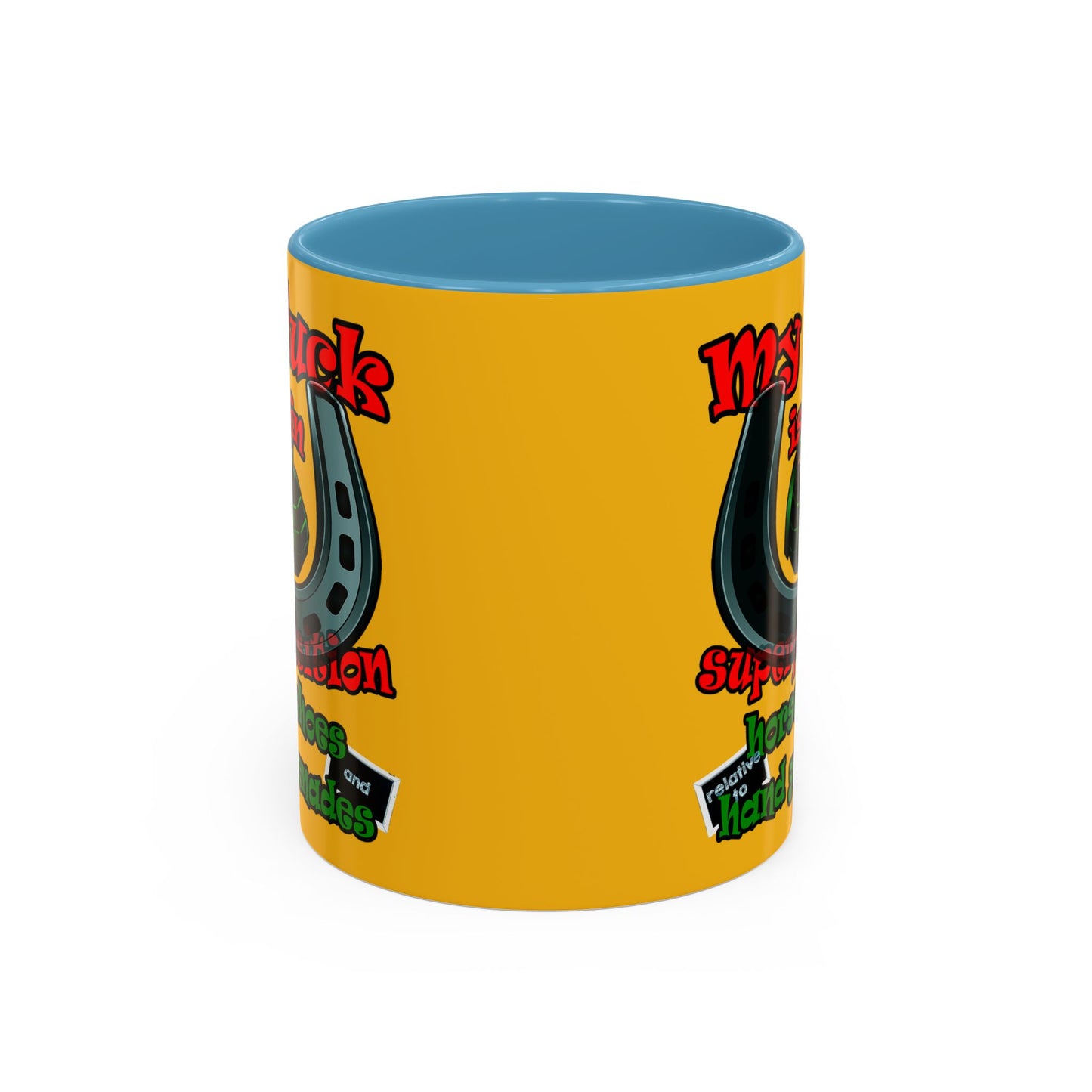 my luck - Accent Mug (yellow)