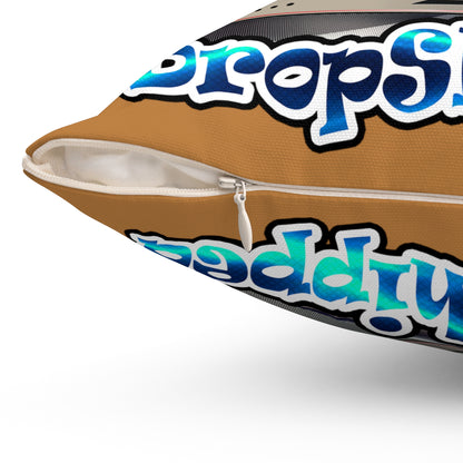 logo - Spun Polyester Square Pillow - (light brown)