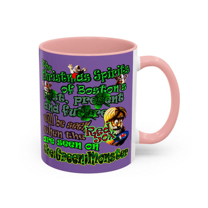 christmas spirits of boston - Accent Mug (light purple)