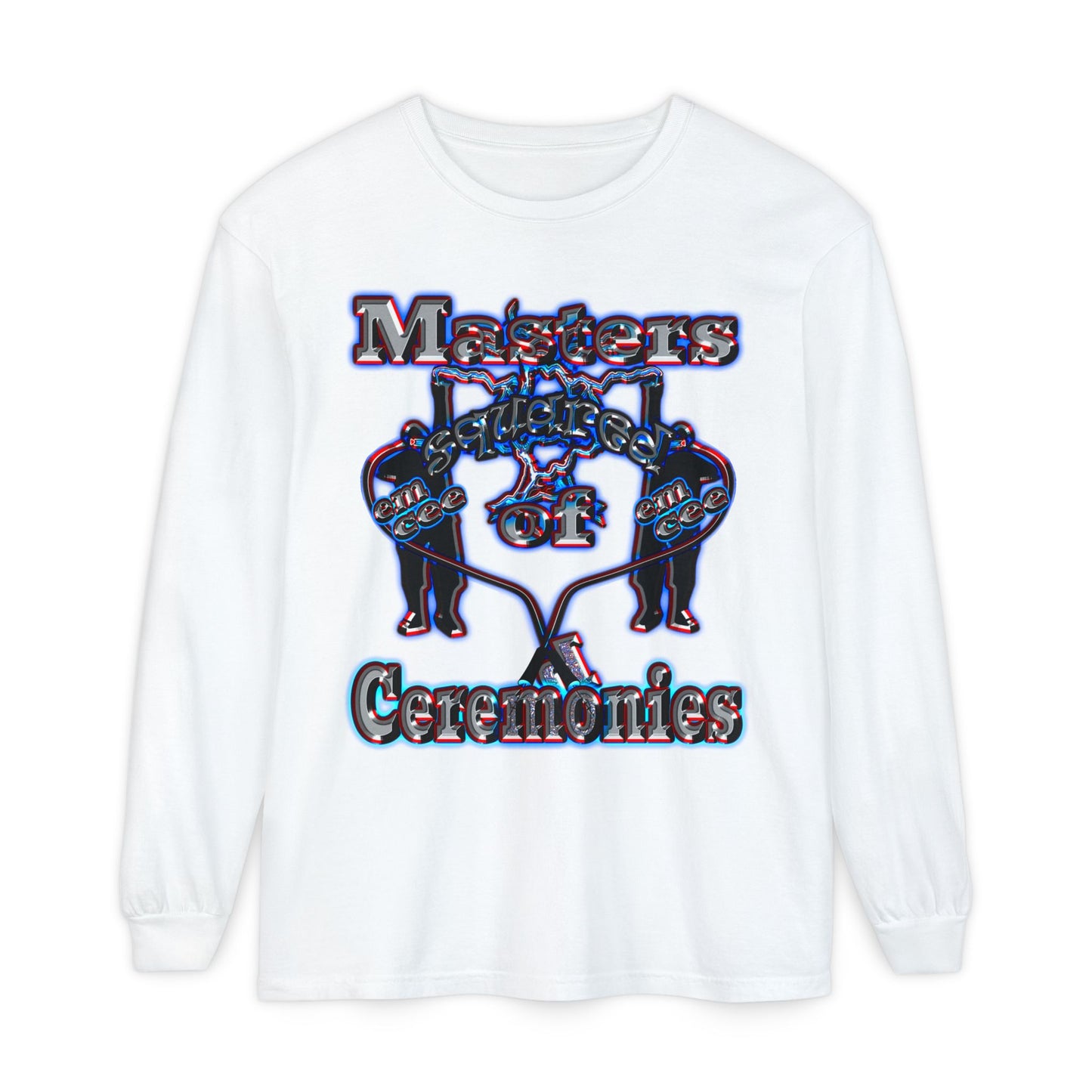 em cee squared - Unisex Garment-dyed Long Sleeve T-Shirt
