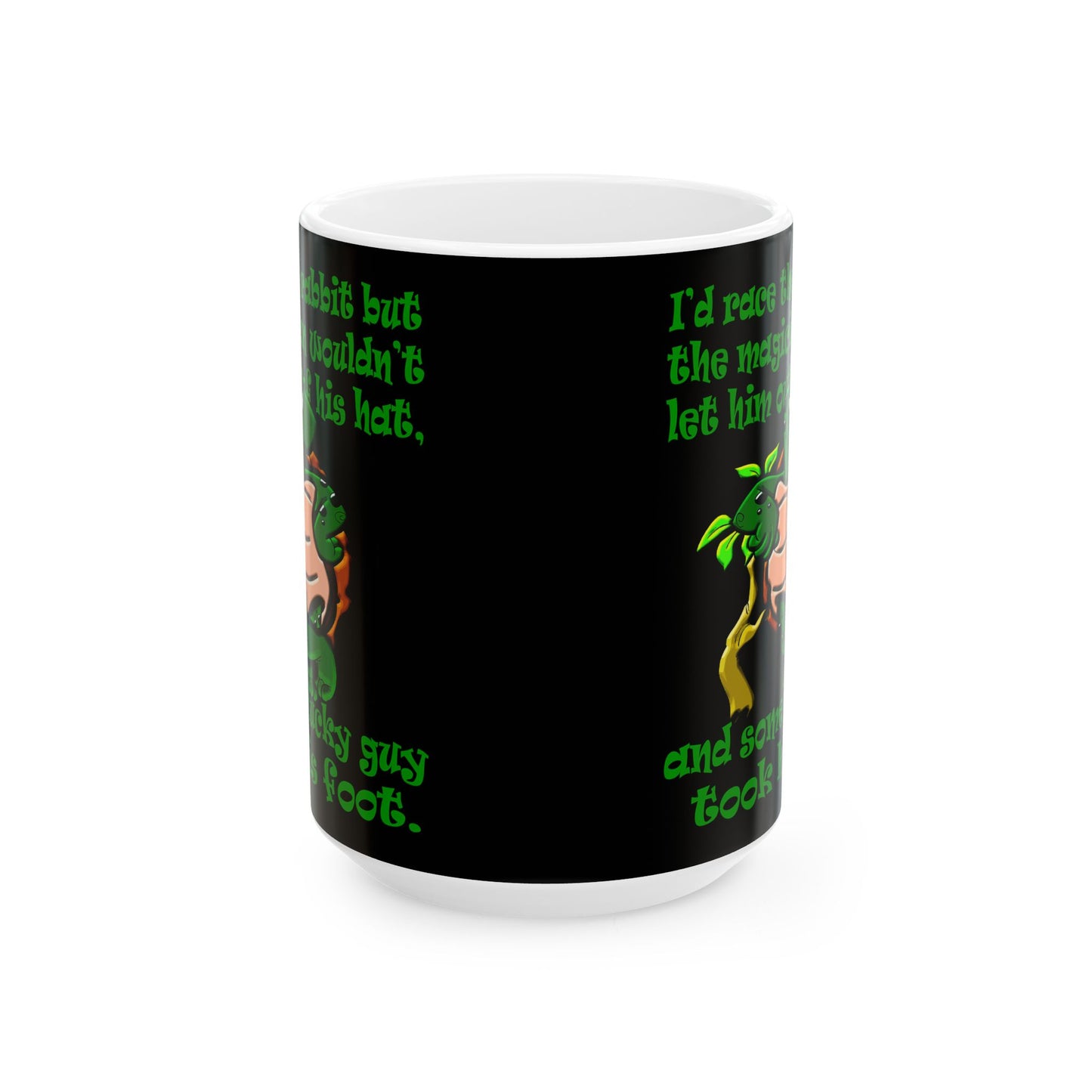 turtle race - White Mug (black)