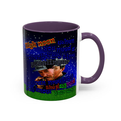 high noon - Accent Mug ('snoops' background)