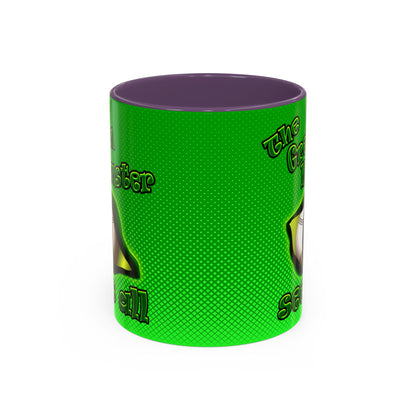 green monster - Accent Mug (logo green)