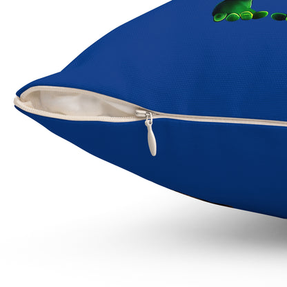 I don't care that your grey - Spun Polyester Square Pillow - (dark blue)