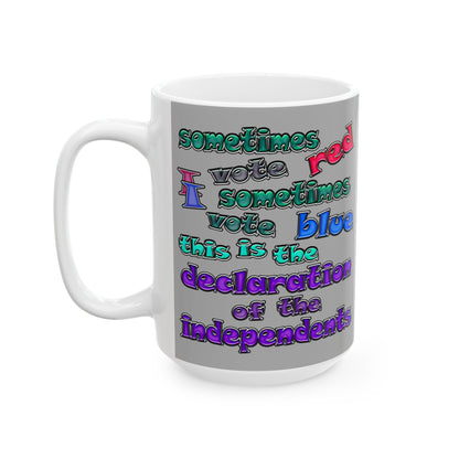 declaration of the independents - White Mug (light grey)