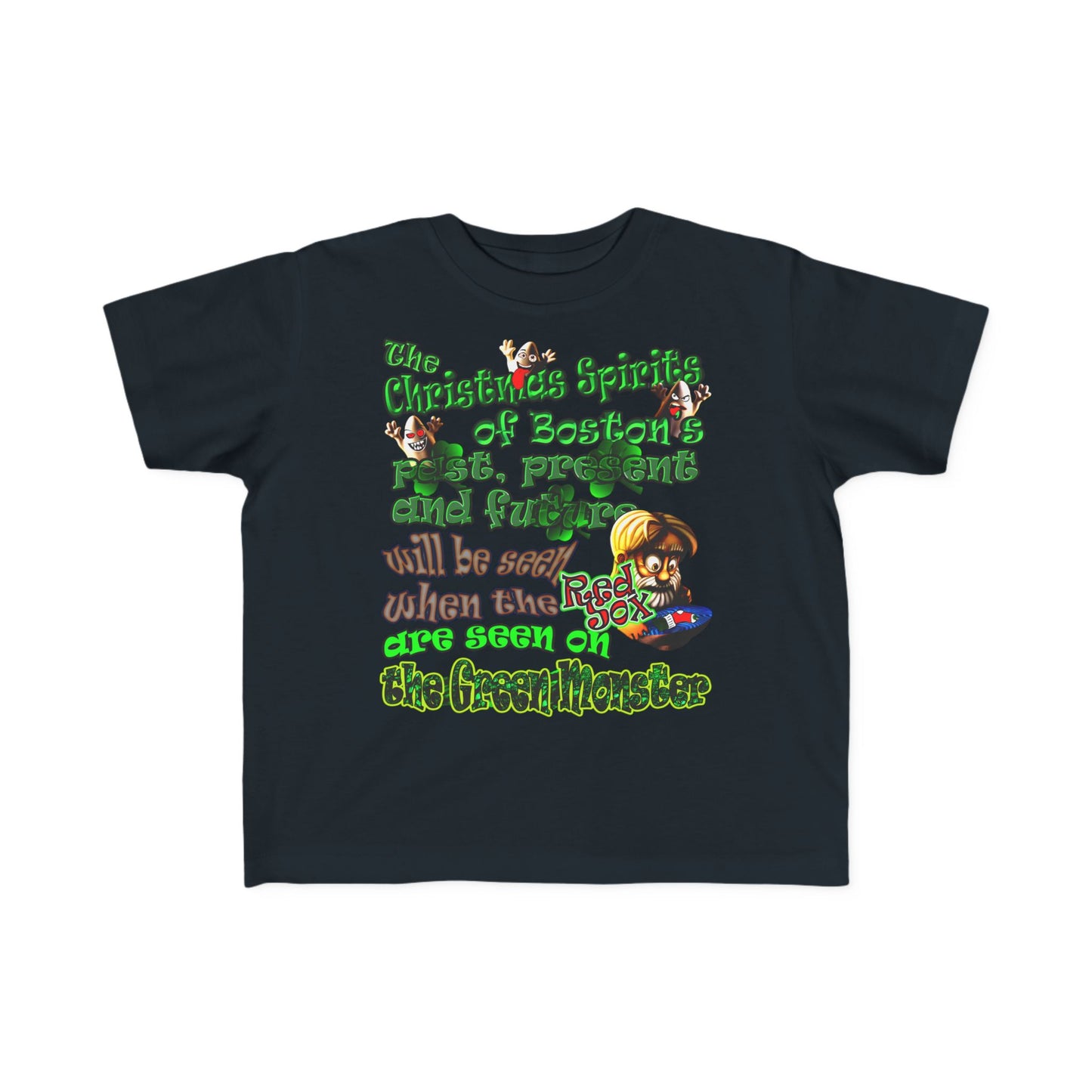 christmas spirits of boston - Toddler's Fine Jersey Tee