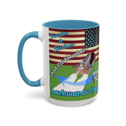 shoot for the stars - Accent Mug (green)