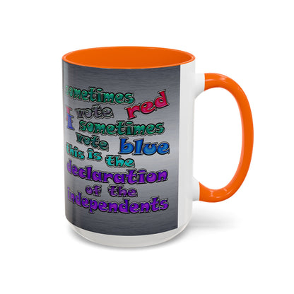 declaration of the independents - Accent Mug (brushed nickel)