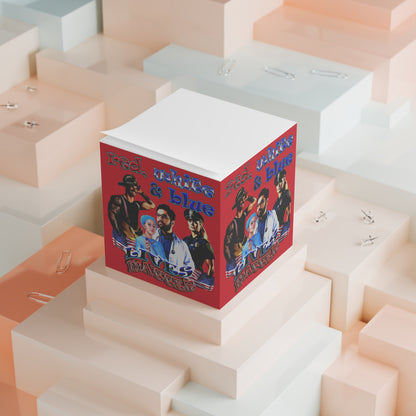 rw&b lives matter - note cube (dark red)