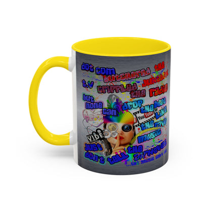 drop the beat - Accent Mug (brushed nickel)