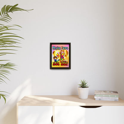 love peace - framed canvas art (color blur)