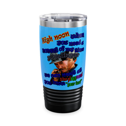 high noon - Ringneck Tumbler, 20oz (light blue-purple wave)
