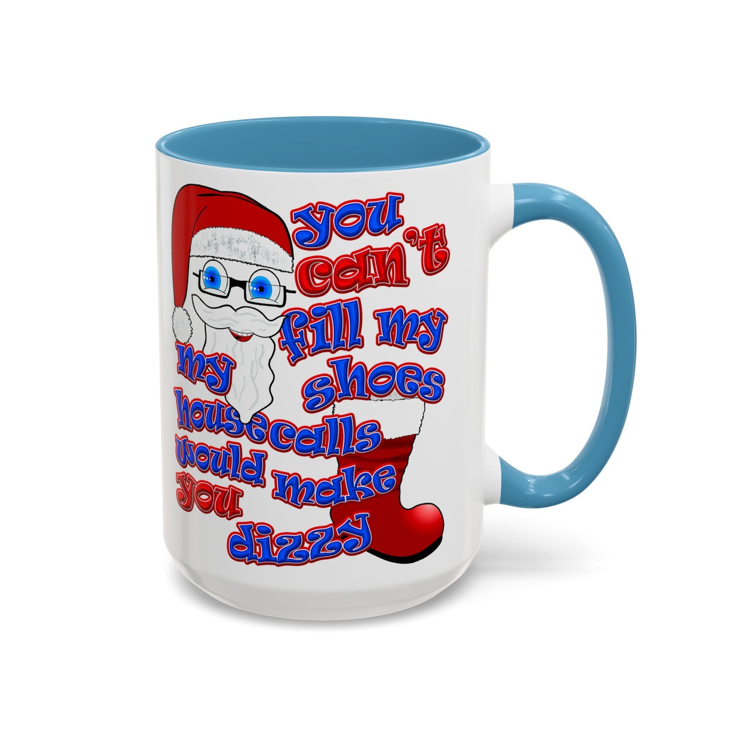 santa's shoes - Accent Mug (white)