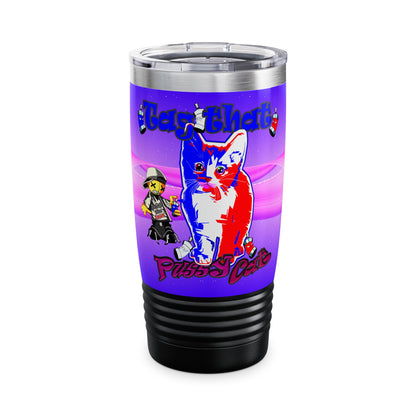 tag that - Ringneck Tumbler, 20oz (purple-pink wave)