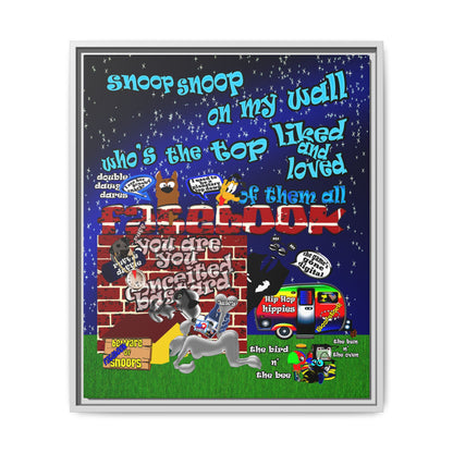 snoops - framed canvas art