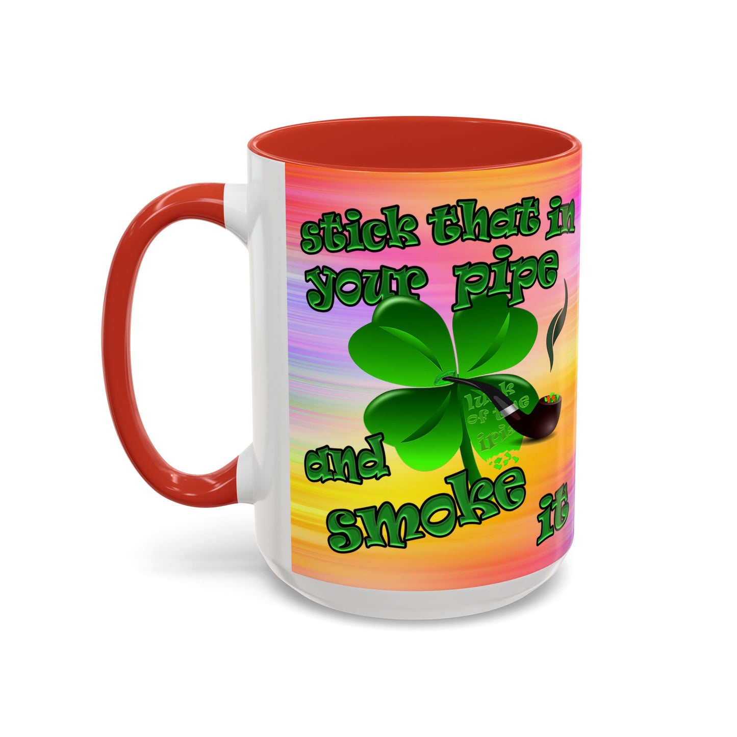 celtics logo - Accent Mug (color blur)