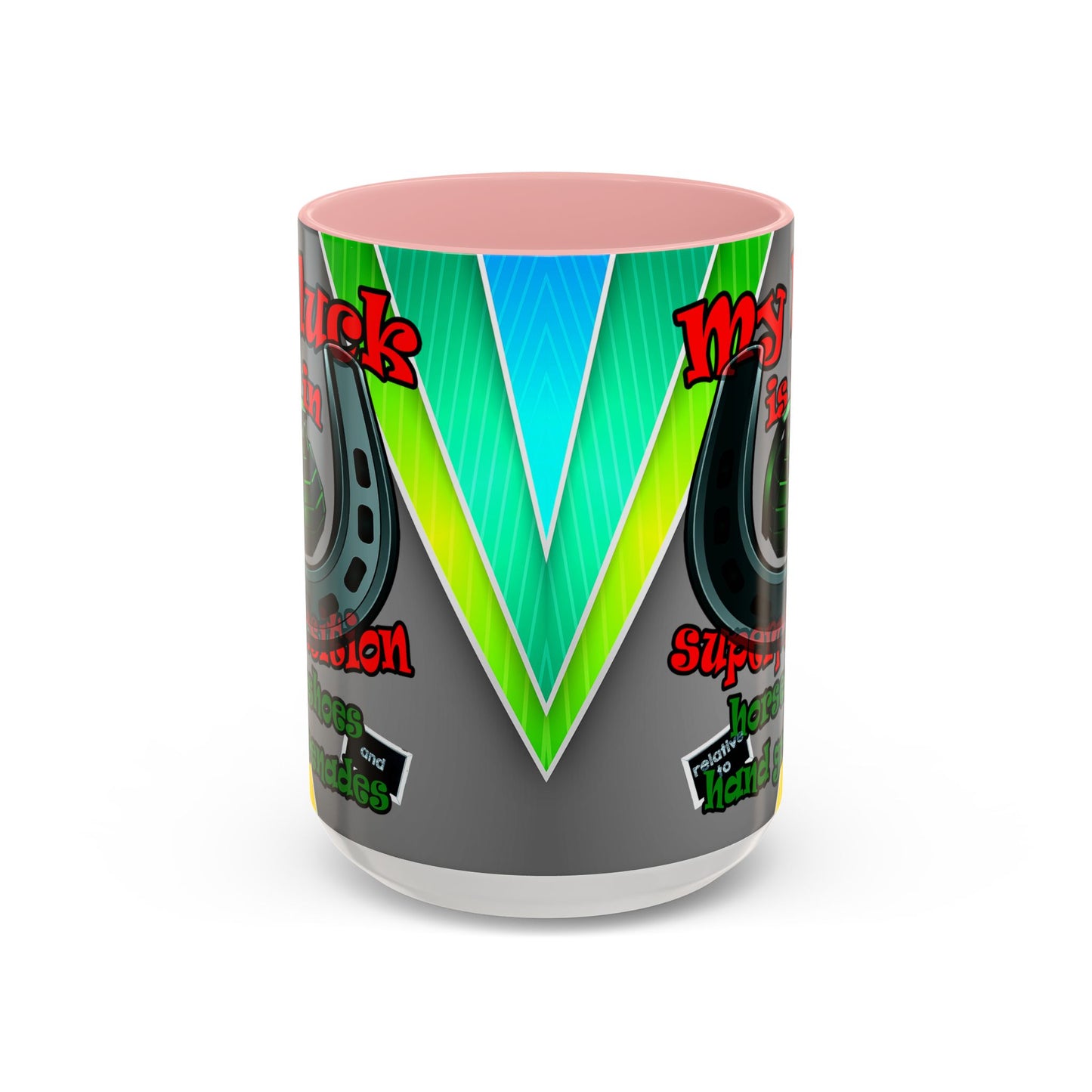 my luck - Accent Mug (rainbow split)