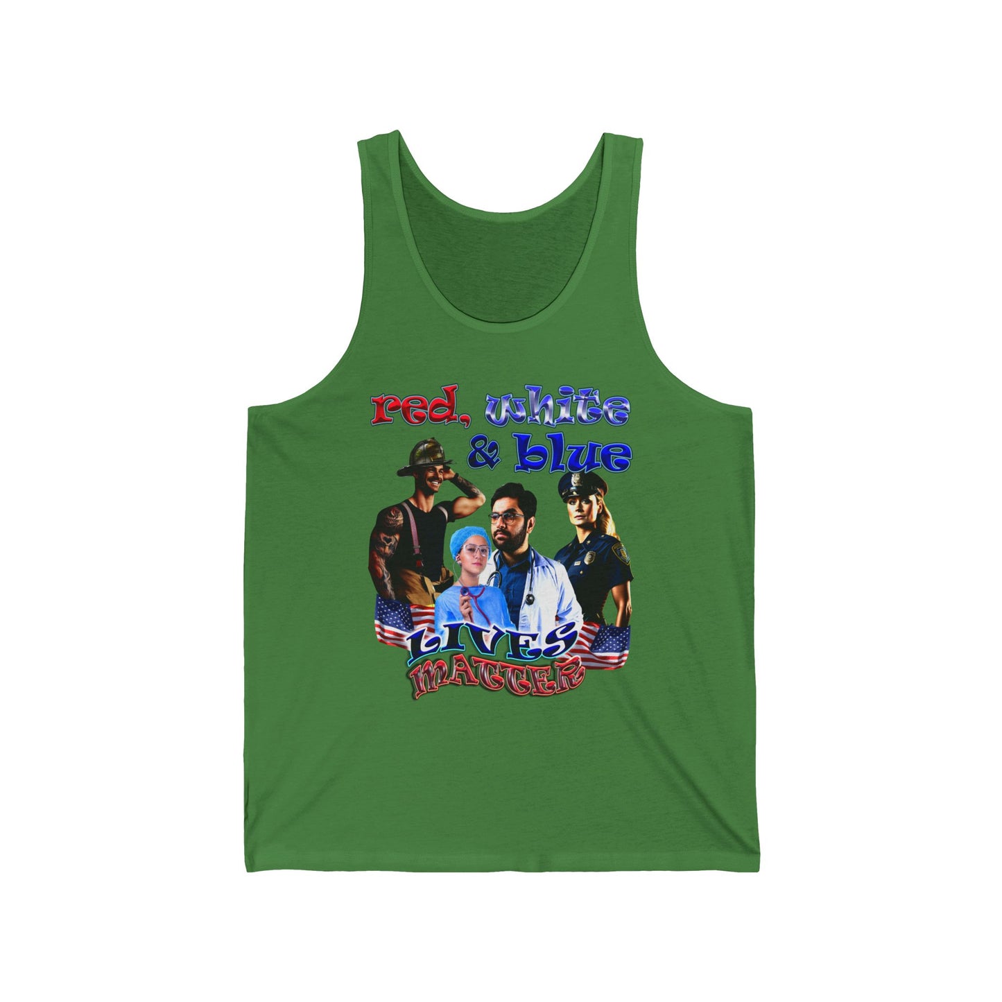 rw&b lives matter - Unisex Jersey Tank