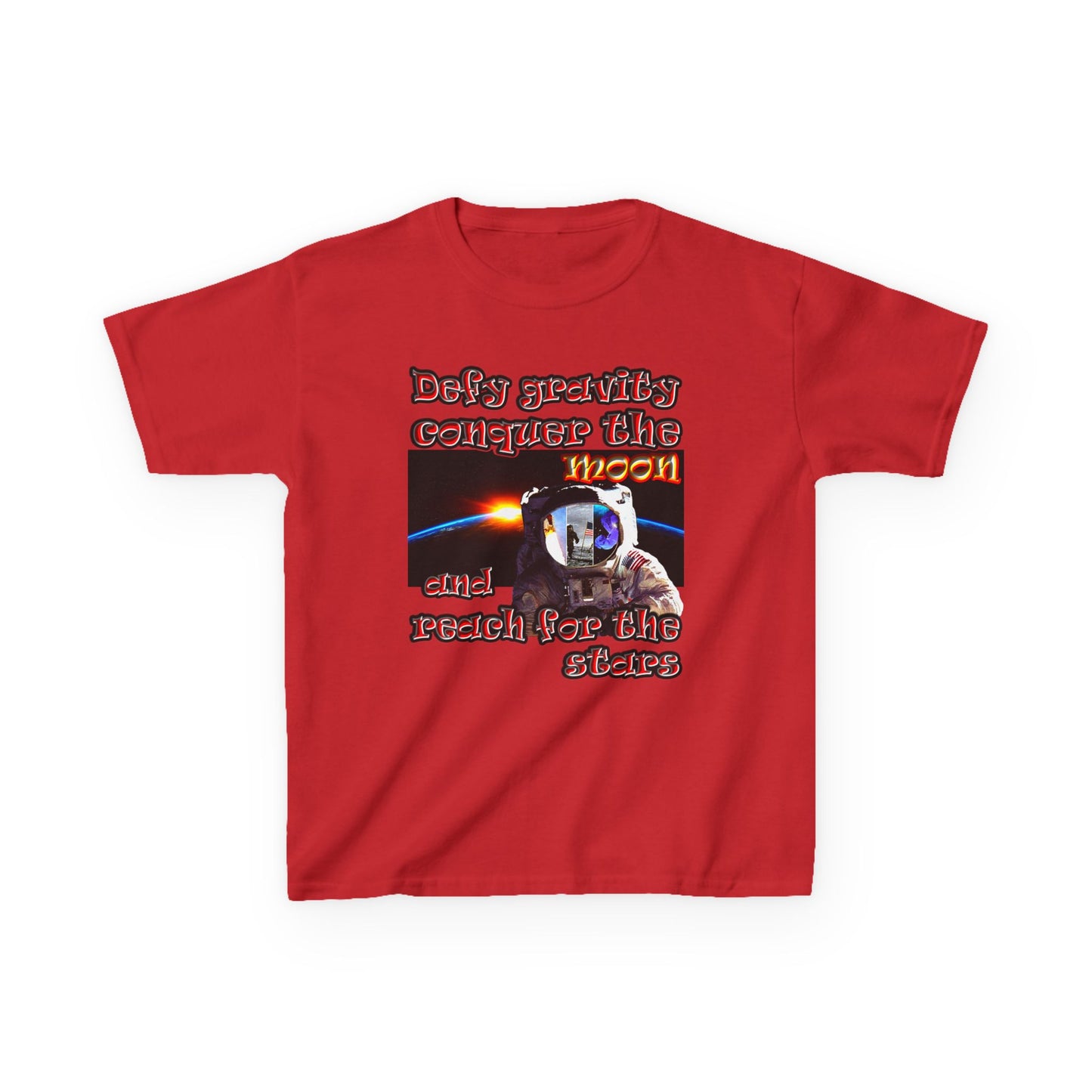 defy conquer reach - Kids Heavy Cotton™ Tee