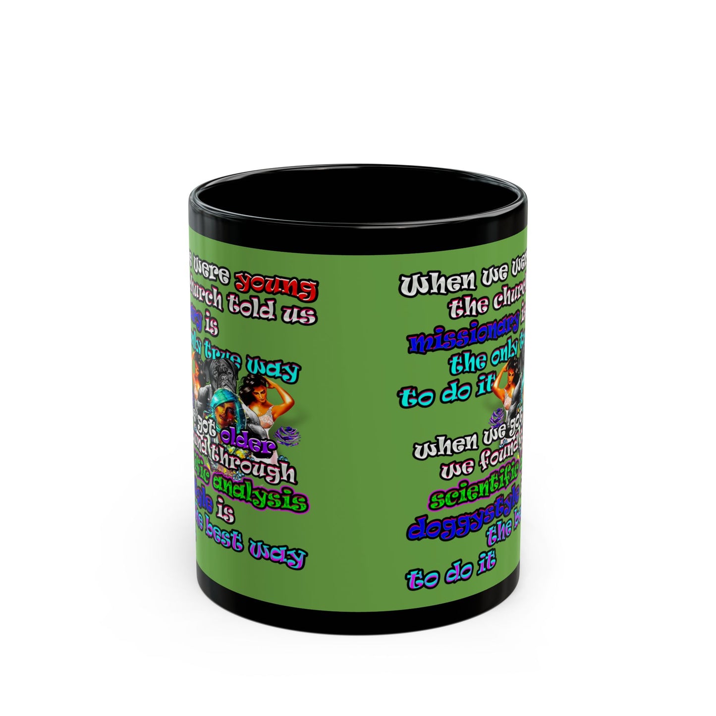 doggystyle - Black Mug (green)