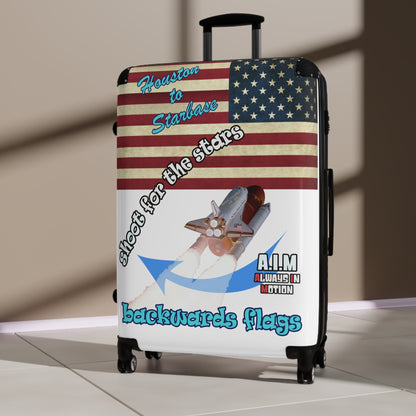 shoot for the stars - Suitcase (white)