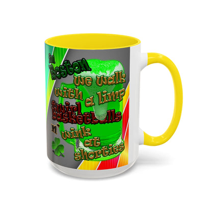 celtics logo - Accent Mug (rainbow split)