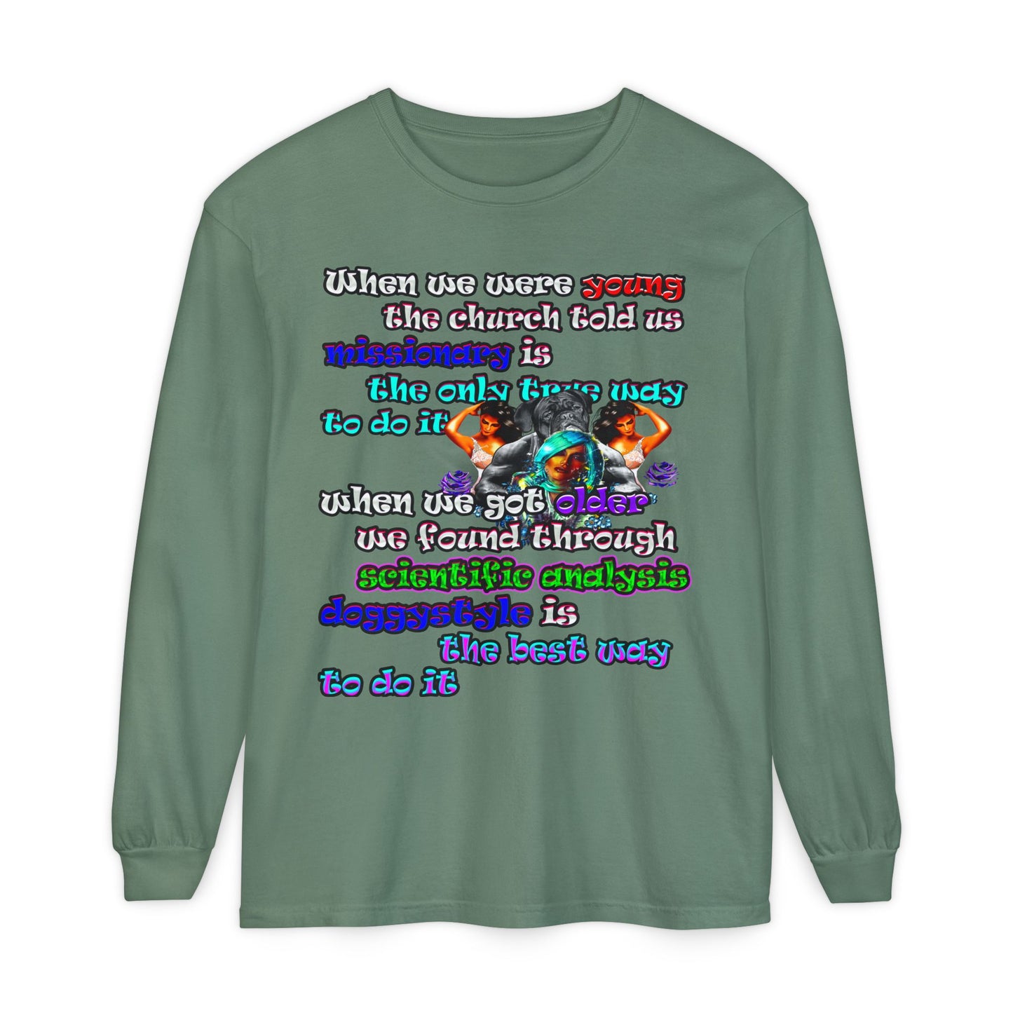 doggystyle - Unisex Garment-dyed Long Sleeve T-Shirt