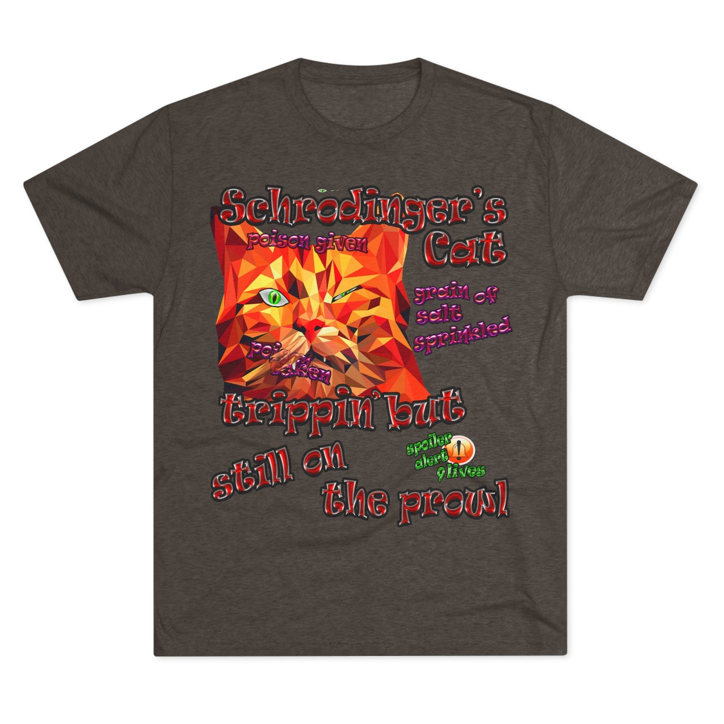 schrodinger's cat - Unisex Tri-Blend Crew Tee