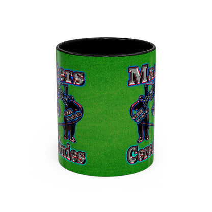 em cee squared - Accent Mug (green turf)