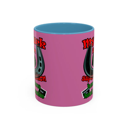 my luck - Accent Mug (light pink)