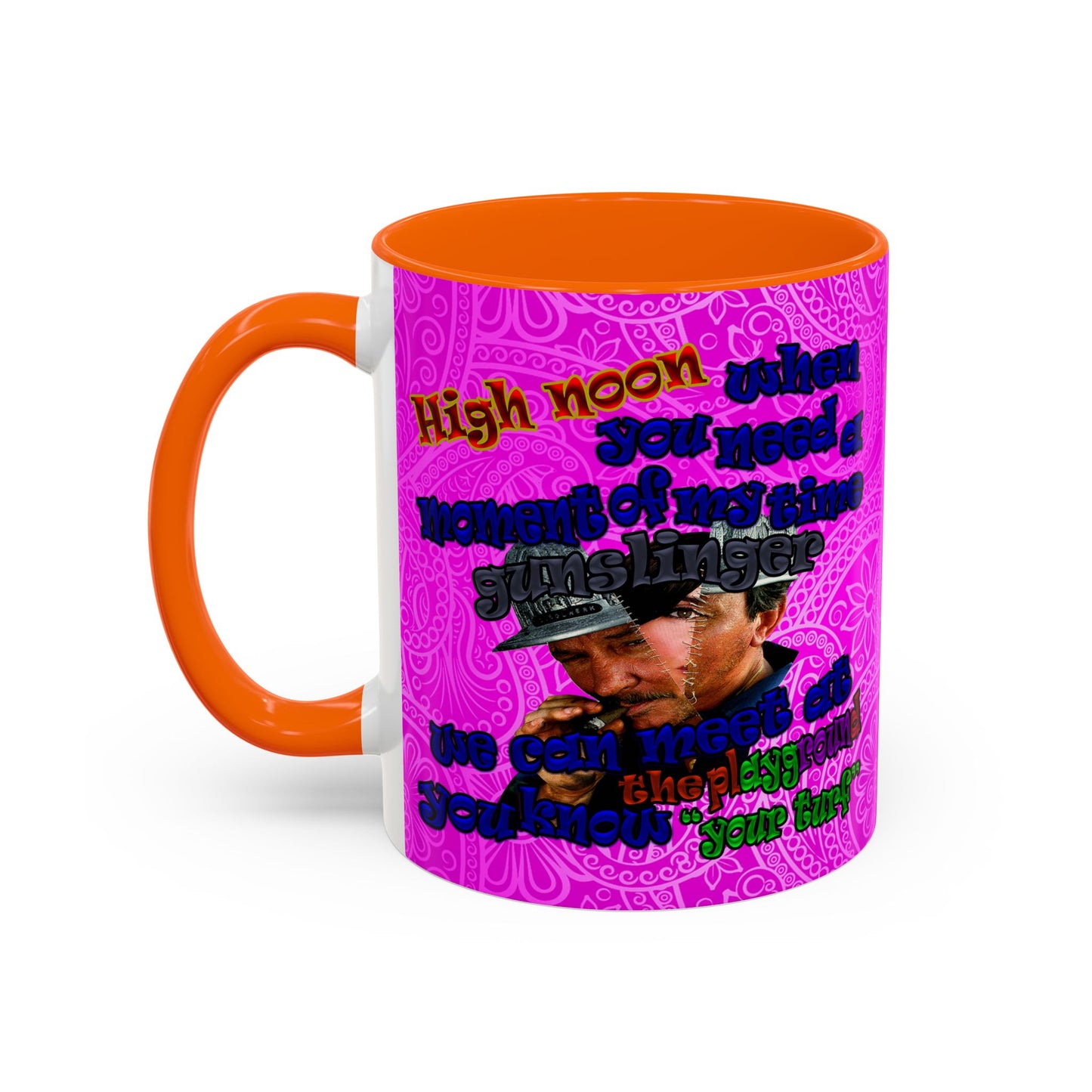 high noon - Accent Mug (pink swirl)