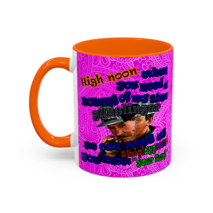 high noon - Accent Mug (pink swirl)