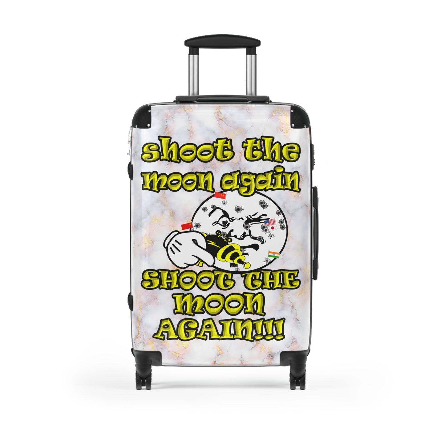 shoot the moon again - Suitcase (white marble)