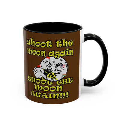 shoot the moon again - Accent Mug (brown)