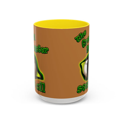 green monster - Accent Mug (light brown)