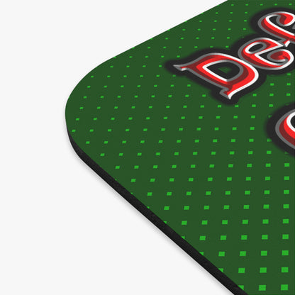 defy conquer reach - Mouse Pad (Rectangle) (logo green)