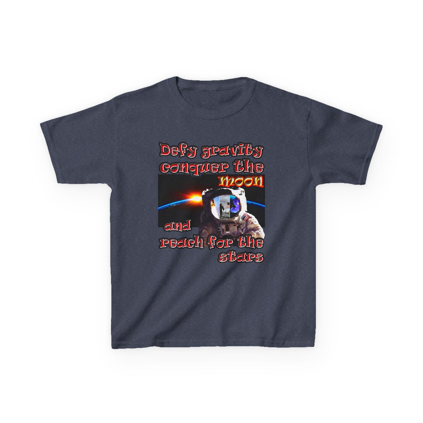 defy conquer reach - Kids Heavy Cotton™ Tee