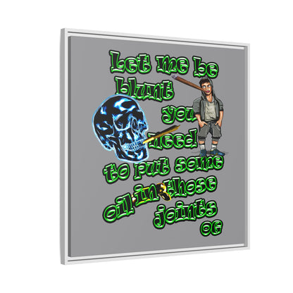 og - framed canvas art (grey)