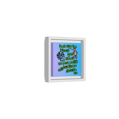 og - framed canvas art (light blue-purple wave)