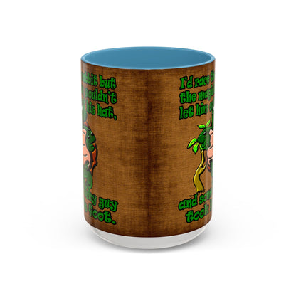turtle race - Accent Mug (brown papyrus)