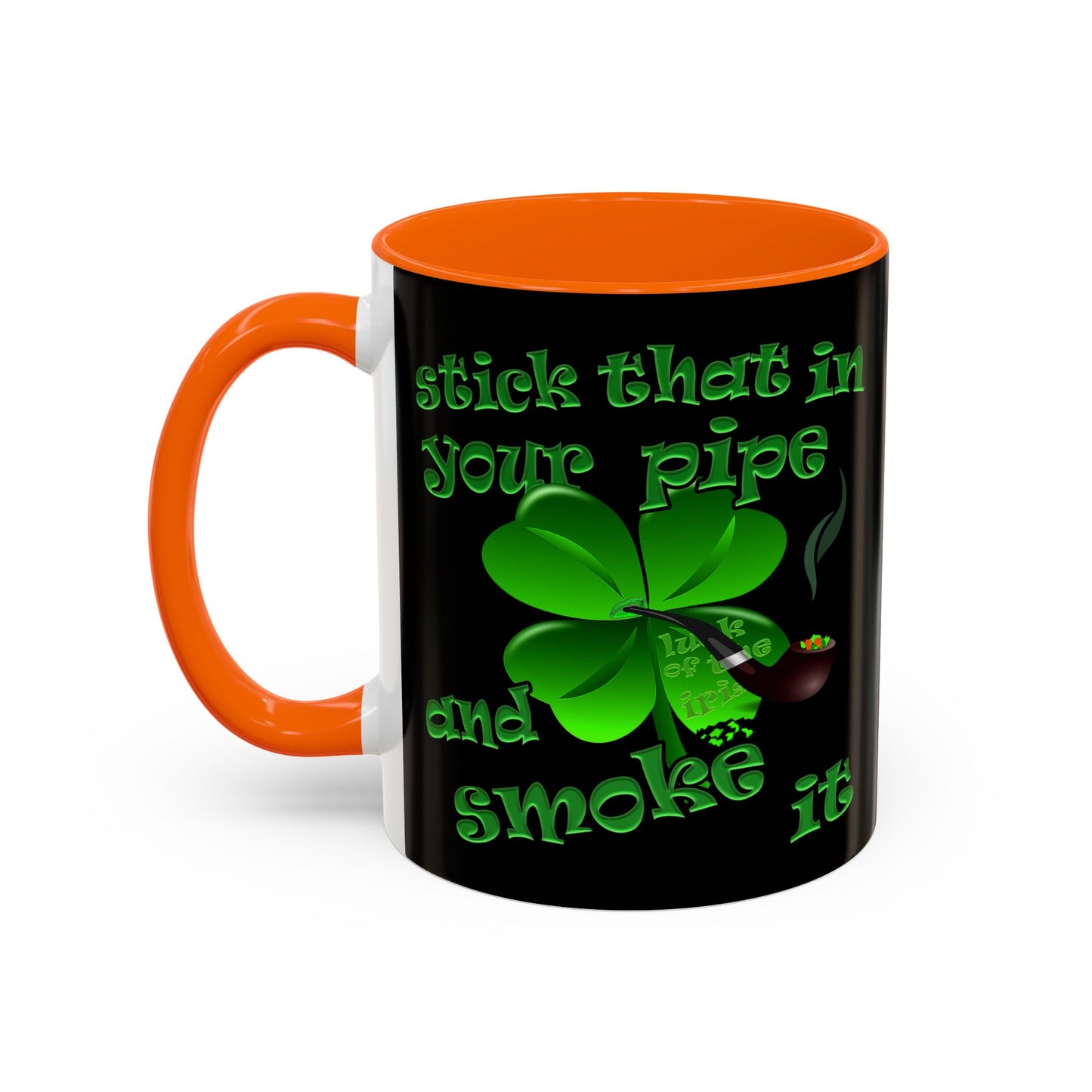 celtics logo - Accent Mug (black)
