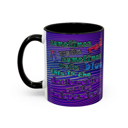 declaration of the independents - Accent Mug (purple wave)