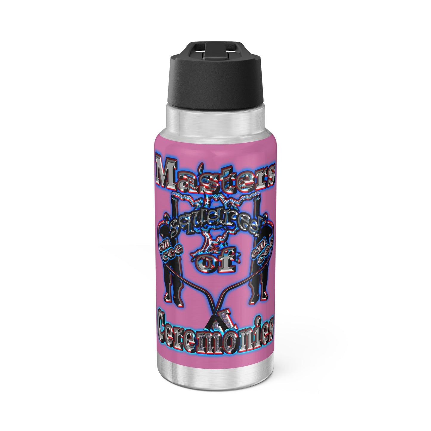 em cee squared - Gator Tumbler, 32oz (light pink)